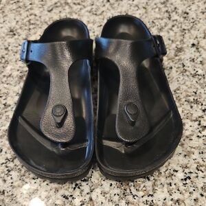 Black Slide Sandals